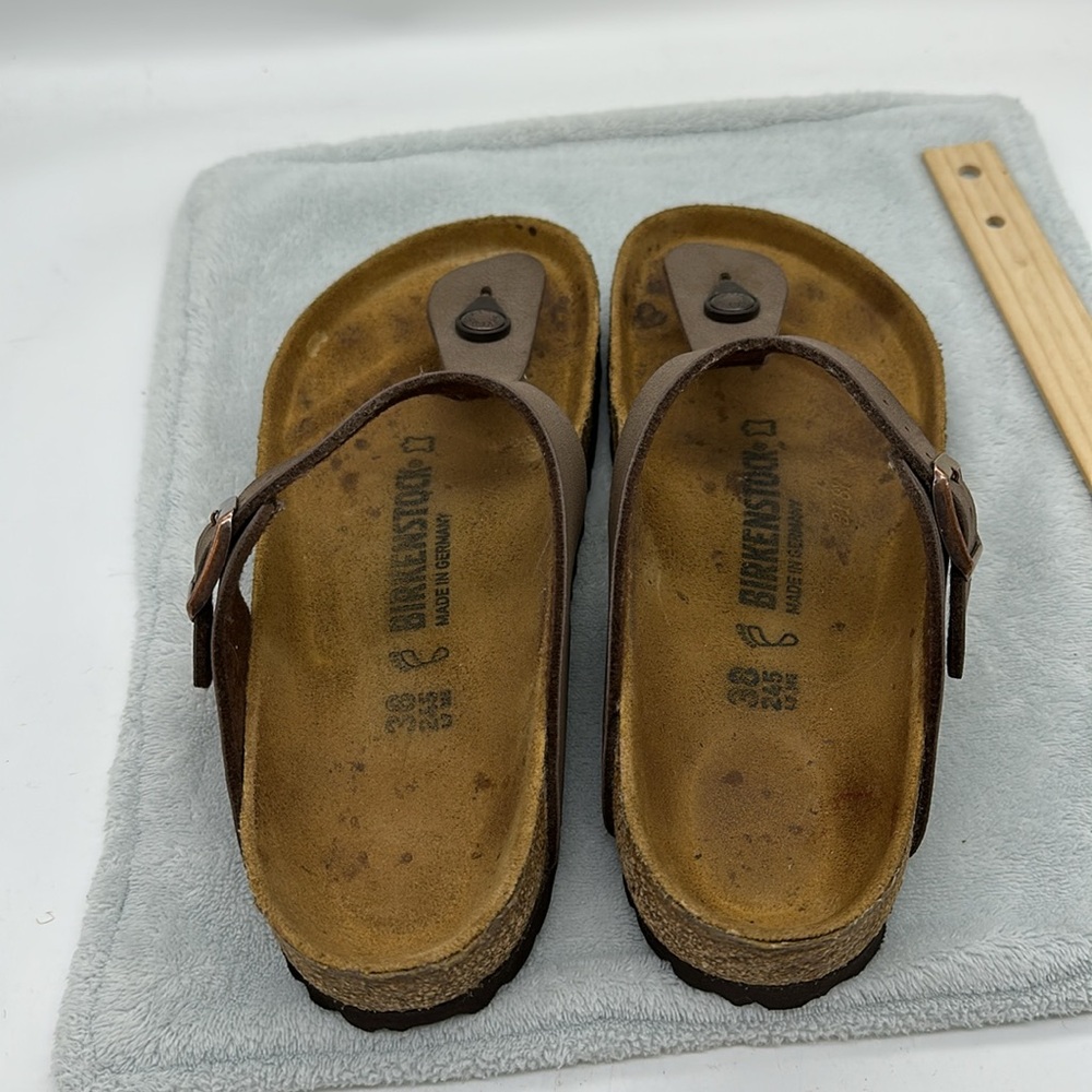Birkenstock Gizeh Oiled Leather Sandals Women’s 38/US 7 to 7.5 - Picture 3 of 10